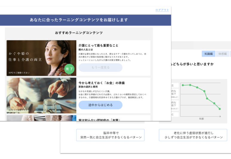 【お知らせ】仕事と介護の両立支援クラウド「LCAT」マイクロアクティブラーニング一部無償提供ご案内